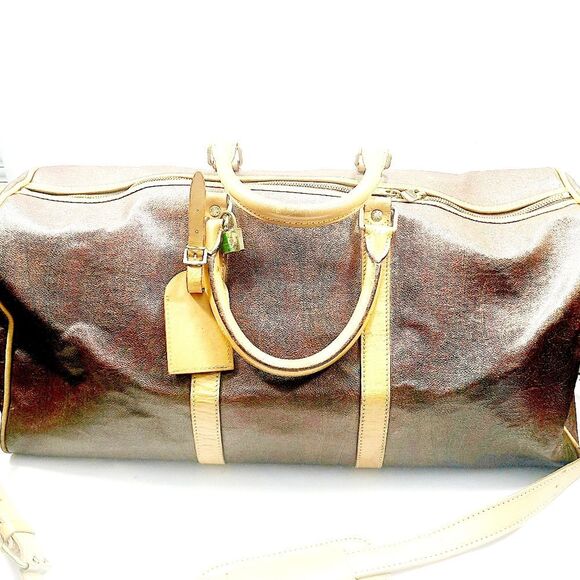 Etro Brown Leather Travel Bag - Picture 1 of 7